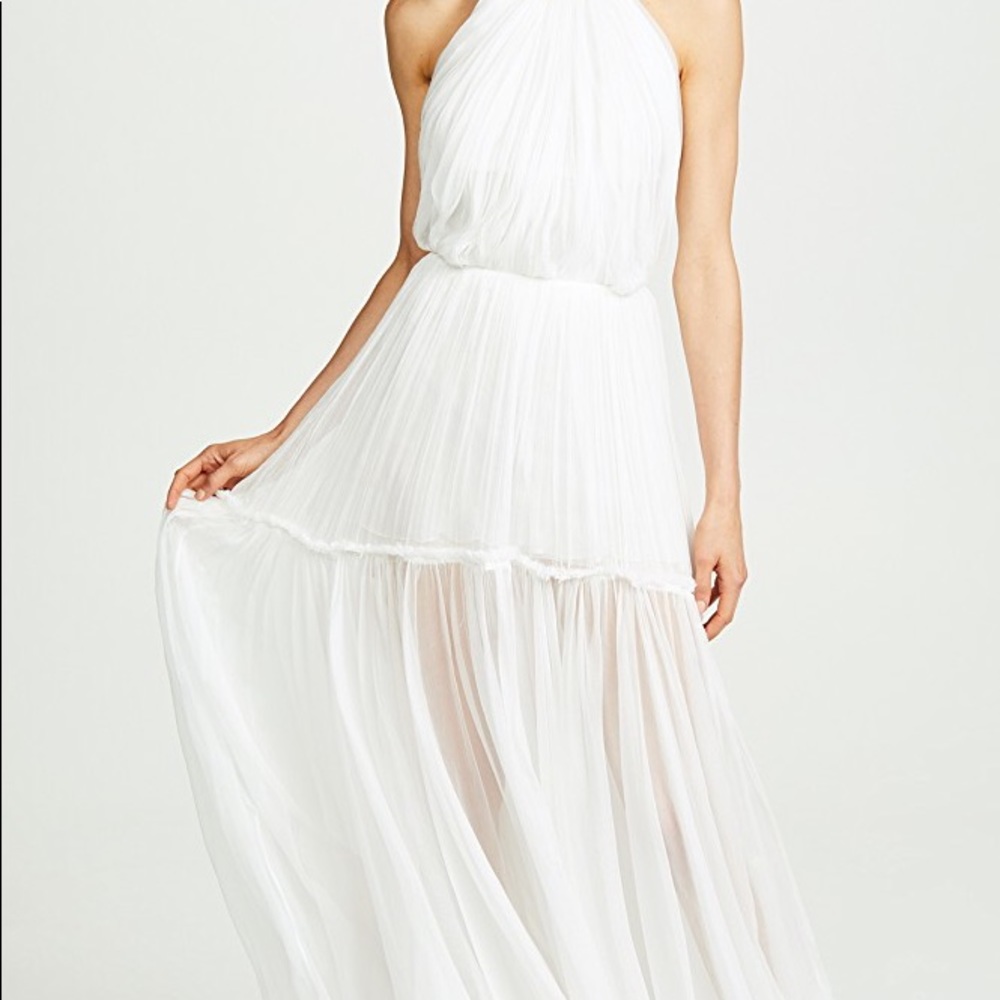 Maria Lucia Hohan White Calypso Dress Size 2 NWT